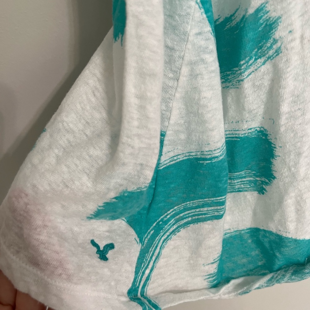 American Eagle Teal & White Tank Top - Picture 6 of 6